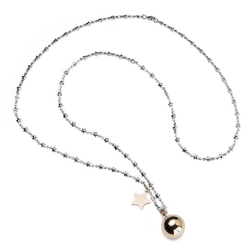 Collana Donna Chiama Angeli SOVRANI J4030 in Ottone con Stella Rosata 90 cm