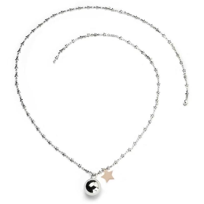 Collana Donna Chiama Angeli SOVRANI J4035 in Ottone con Stella Rosata 90 cm