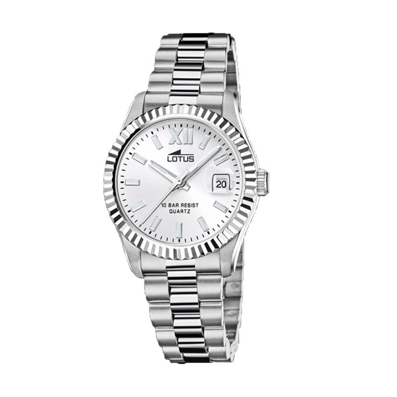 Orologio Donna Lotus 18930/1 Quadrante Bianco Acciaio