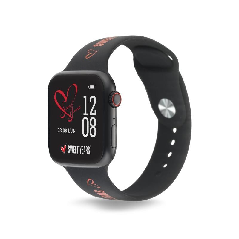 Smartwatch Unisex SWEETYEARS SW-2001-08F Cinturino Silicone Nero