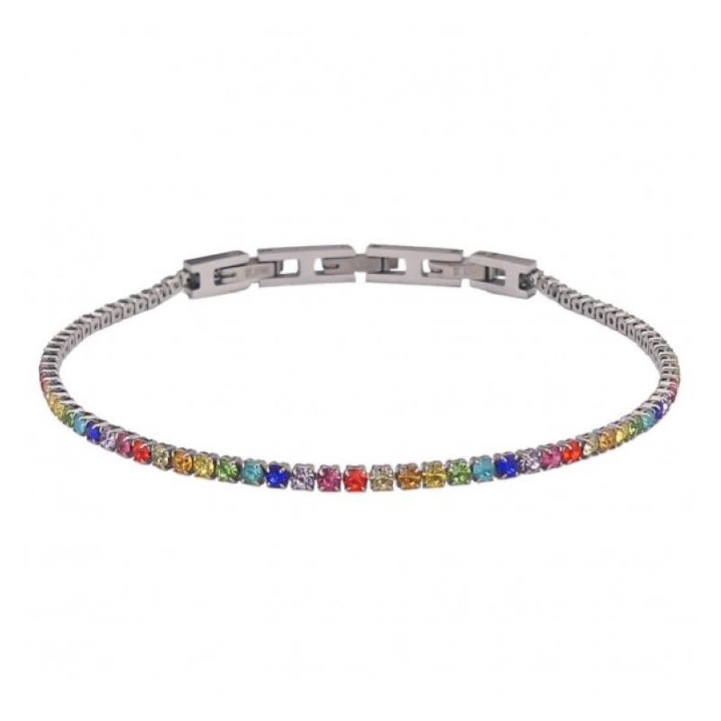 Bracciale Boccadamo mya Scintille SV/BR25 multicolor acciaio inossidabile 