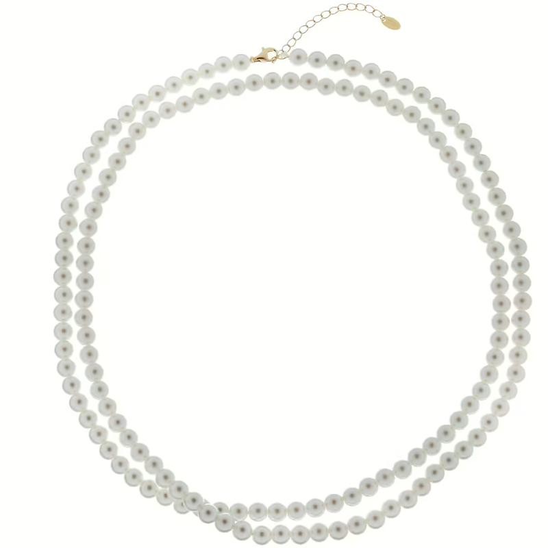 Collana Donna AMEN CLPE60SWGB90 Argento 925 con Perle Swarovski 90 cm