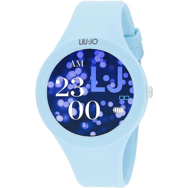Orologio Smartwatch uomo SWLJ124 Liu Jo luxury Voice Paint collection cinturino blu 