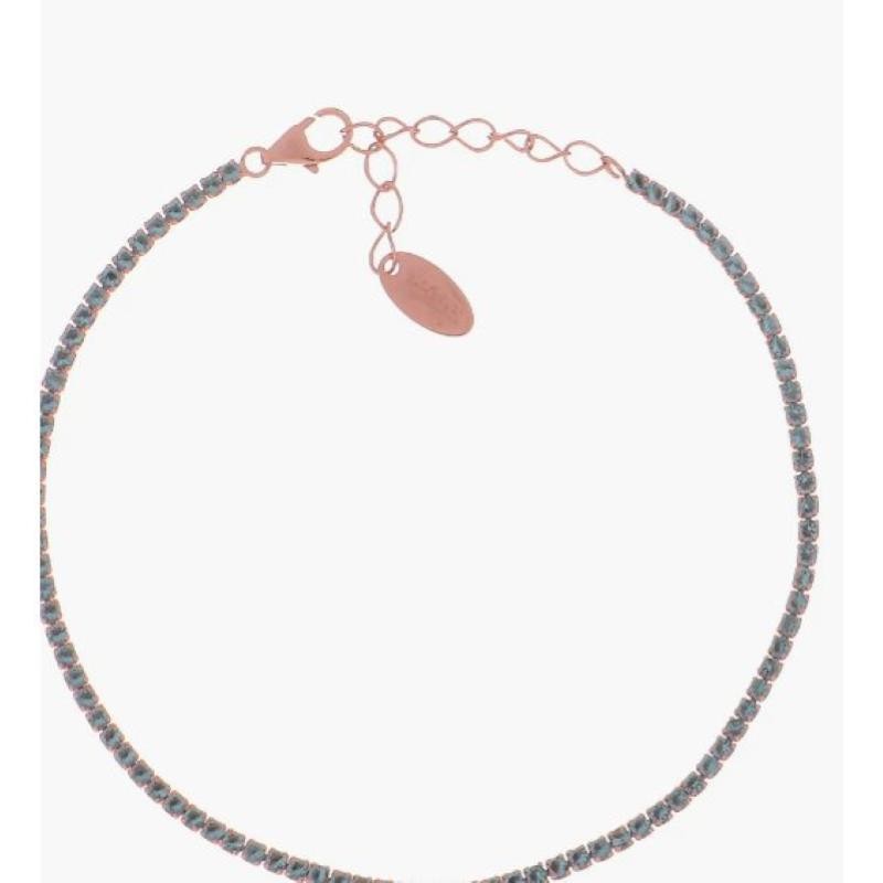 Bracciale Amen Donna BT1RAC17 AMEN  in argento 925 con zirconi acquamarina