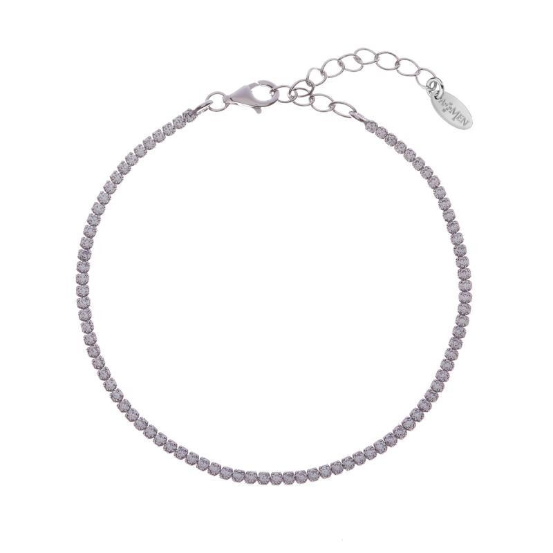 Bracciale Donna Tennis AMEN BT1BB17 Argento 925 Zirconi Bianchi 20 cm