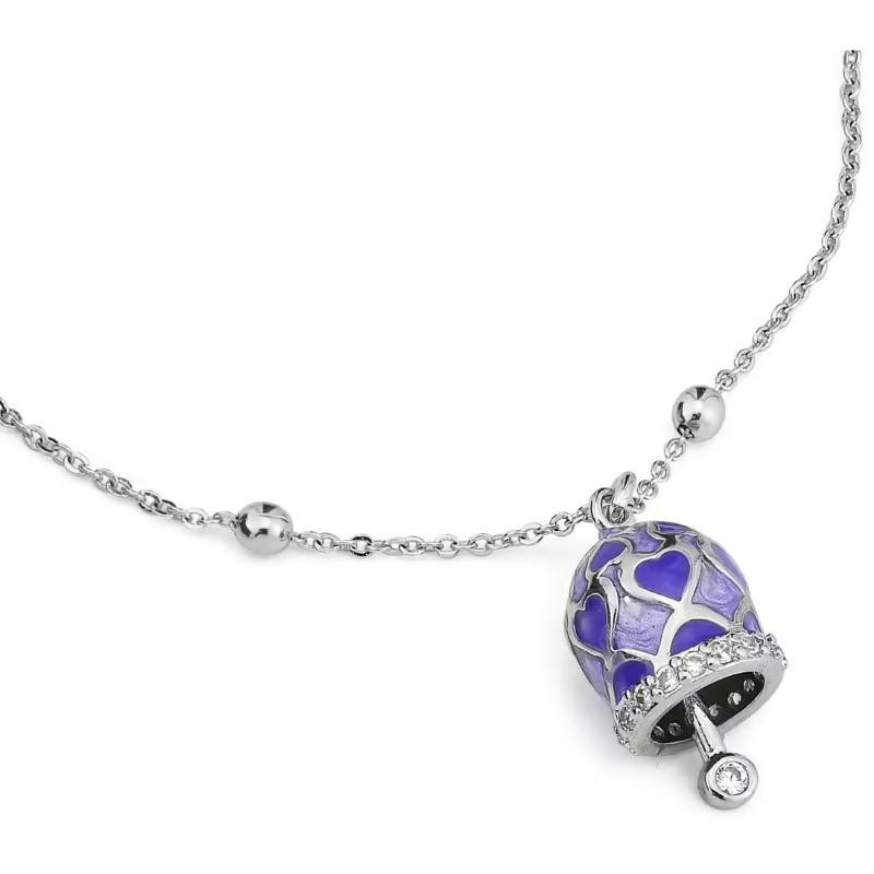 Collana donna gioielli Boccadamo CL/BR02 catena acciaio - pendente bronzo.