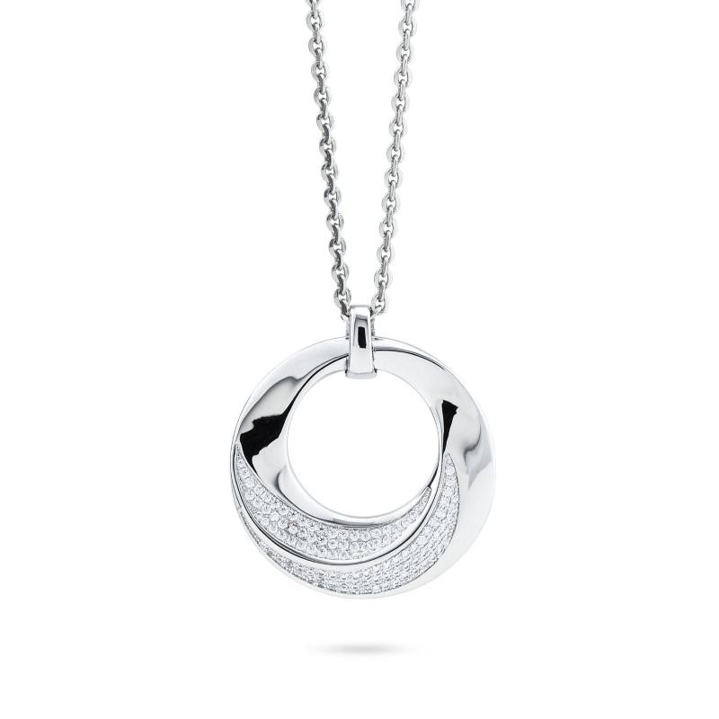 Collana Donna BOCCADAMO KGR042 in Bronzo Rodiato con Anello Zirconato