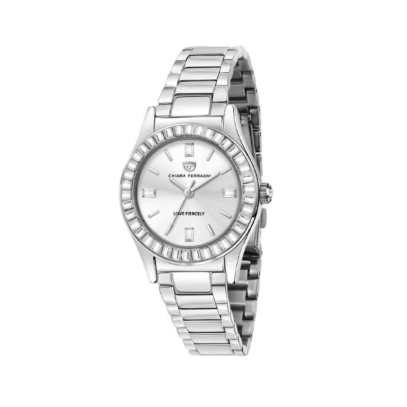 Orologio Donna Solo Tempo FERRAGNI R1953102502 Acciaio con Pietre