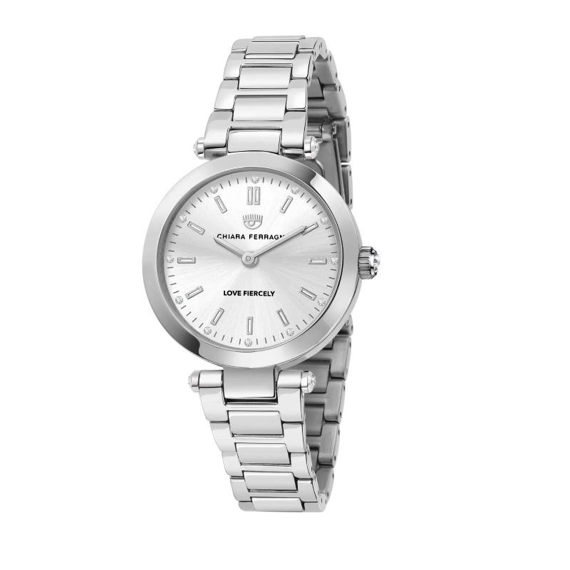 Orologio Donna Solo Tempo FERRAGNI R1953103507 Cinturino Acciaio con Pietre