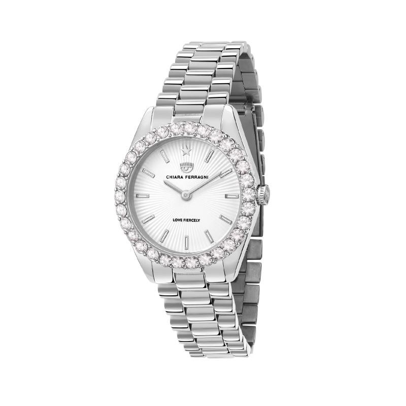 Orologio Donna Solo Tempo FERRAGNI R1953100511 Acciaio con Pietre