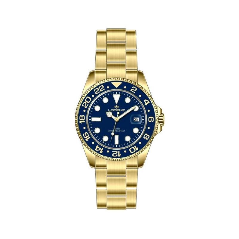 Orologio lorenz oro e acciaio online