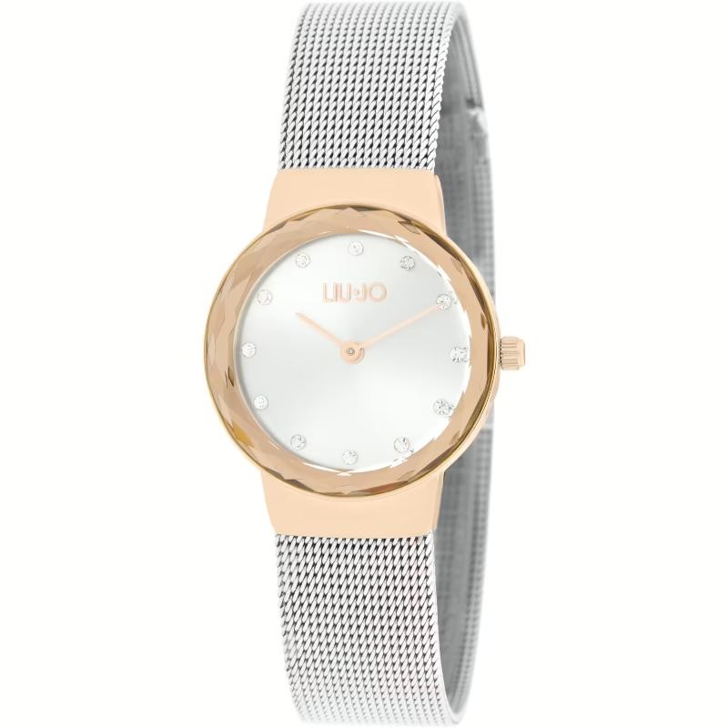 Orologio Solo Tempo Donna LiuJo Aurora TLJ1862 in Acciaio Grigio e Oro Rosa