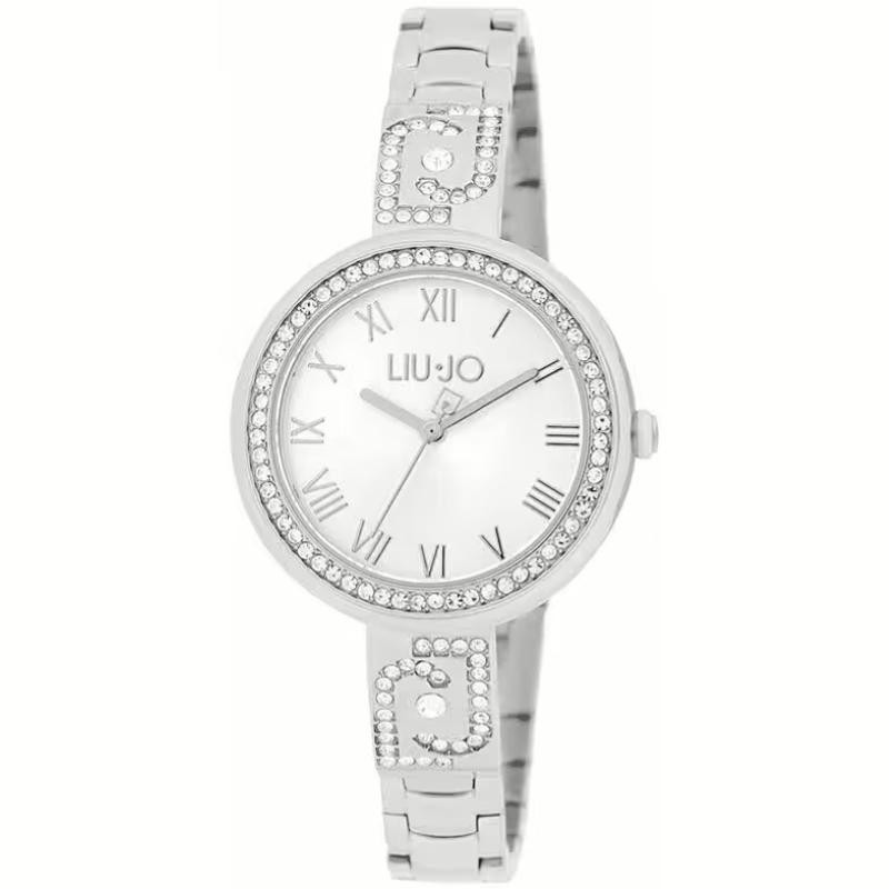 Orologio donna Liujo solo tempo TLJ1912 in acciaio con quadrante bianco e cristalli