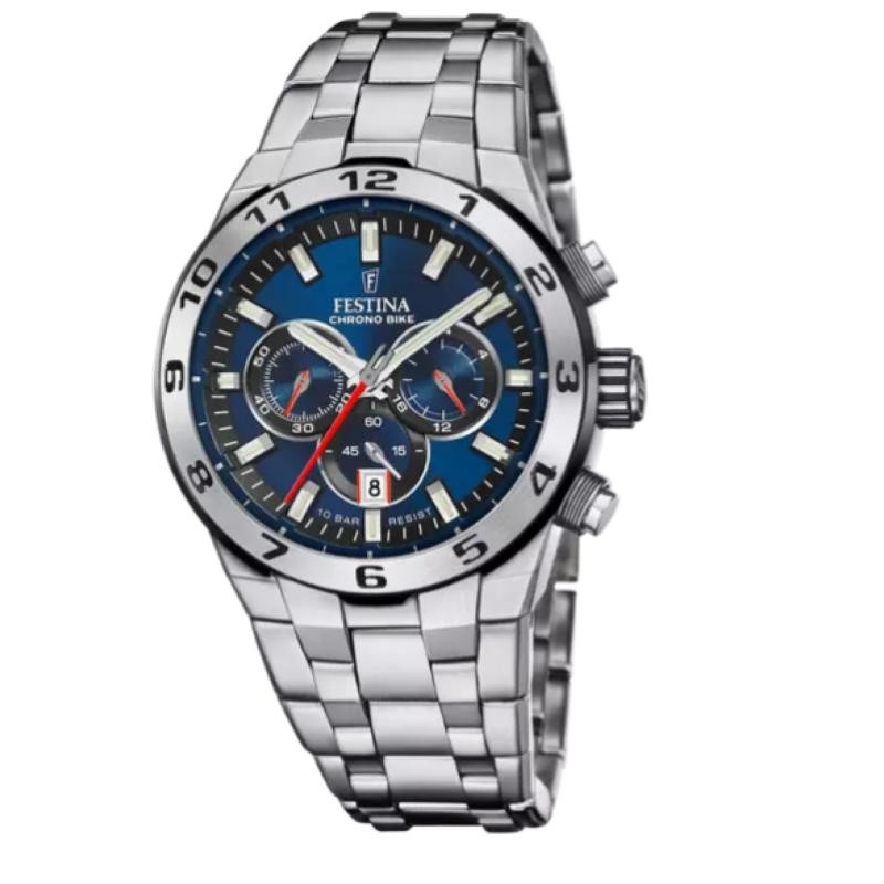 Orologio Uomo Cronografo FESTINA F20670/1 in Acciaio Fondo Blu