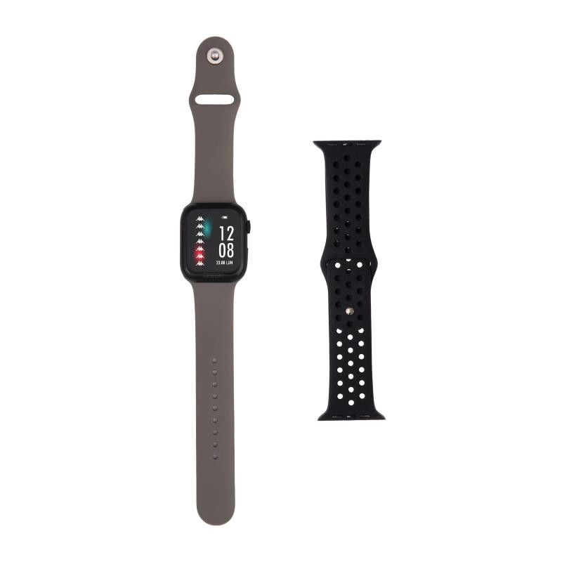 Orologio Unisex Smartwatch KAPPA KW-P007 Doppio Cinturino Silicone  Nero e Grigio