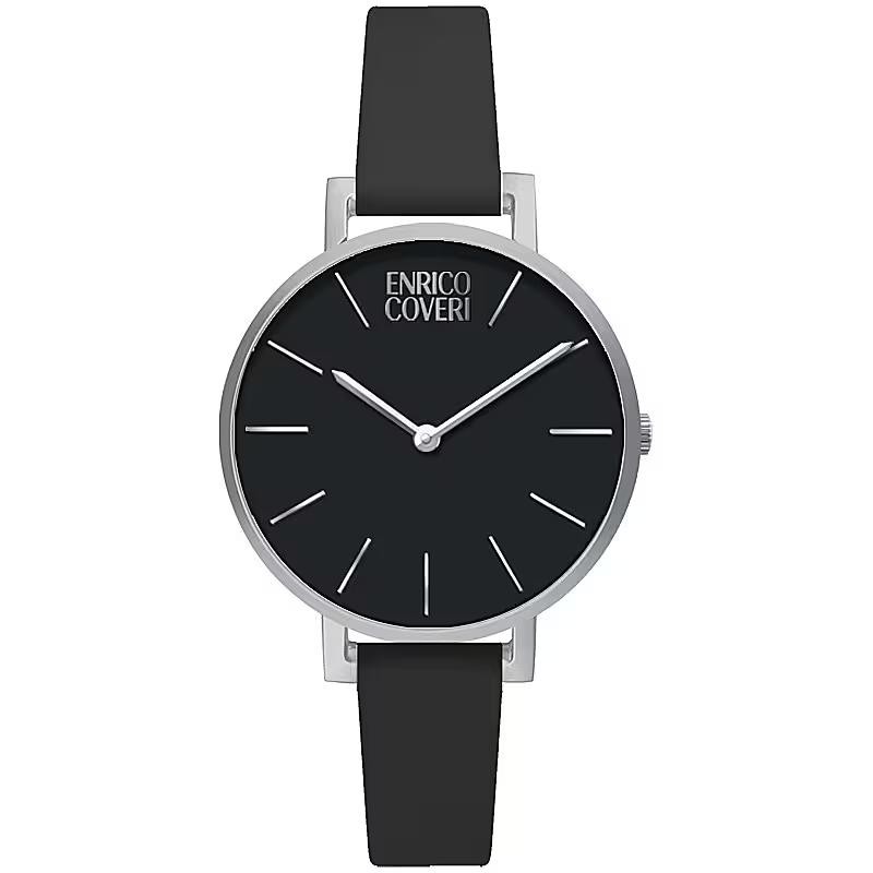 Orologio Donna Solo Tempo ENRICO COVERI ECTC089 Cinturino Pelle Nero