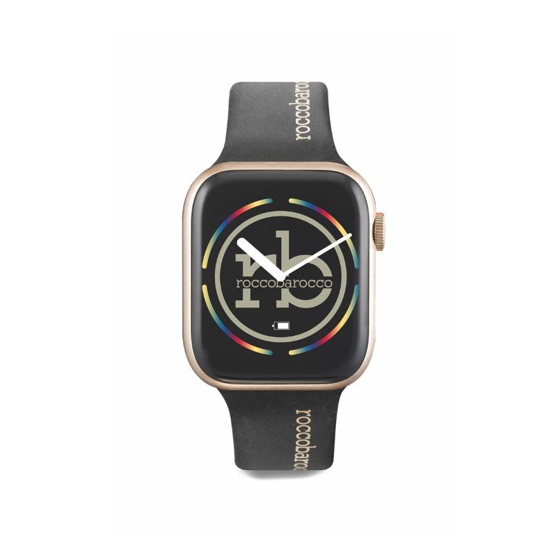 Smartwatch Unisex ROCCOBAROCCO SW-1201-04N con Cinturino Silicone Nero