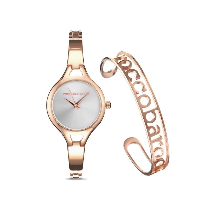 Orologio Donna Solo Tempo ROCCOBAROCCO RB.2216S-04M Acciaio Rosato con Bracciale