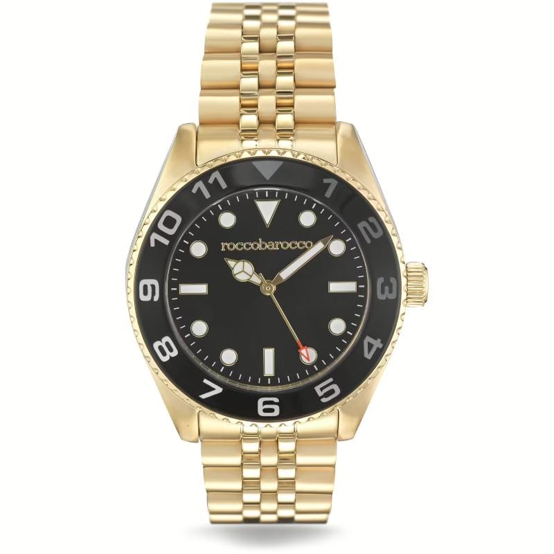 Orologio Uomo Solo Tempo ROCCOBAROCCO RB.4886M-08M Cinturino Acciaio PVD Oro