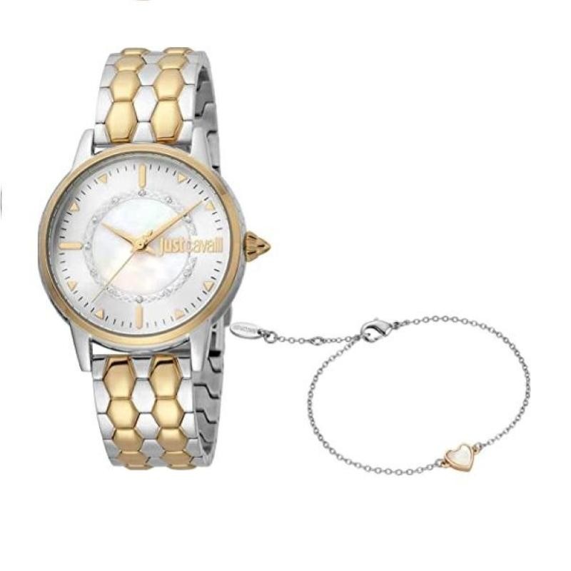 Orologio Donna Solo Tempo Just Cavalli JC 1L149M0075 Cinturino Acciaio Bicolore
