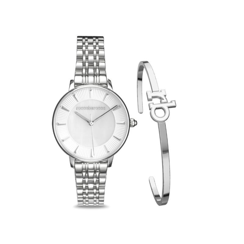 Set Orologio Donna Solo Tempo ROCCOBAROCCO RB.4659L-01M con Bracciale Acciaio