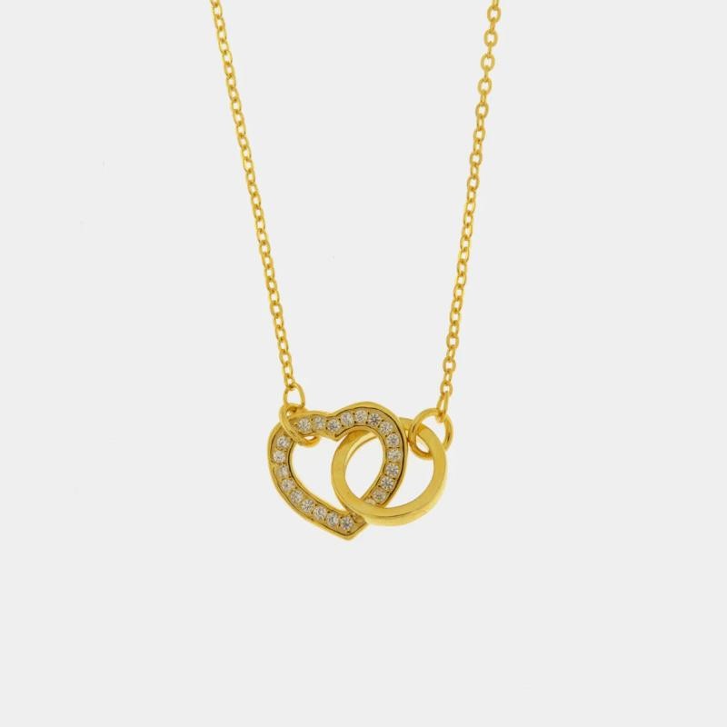 Collana in Argento 1402501 con cuore intrecciato ad anello BYSIMON