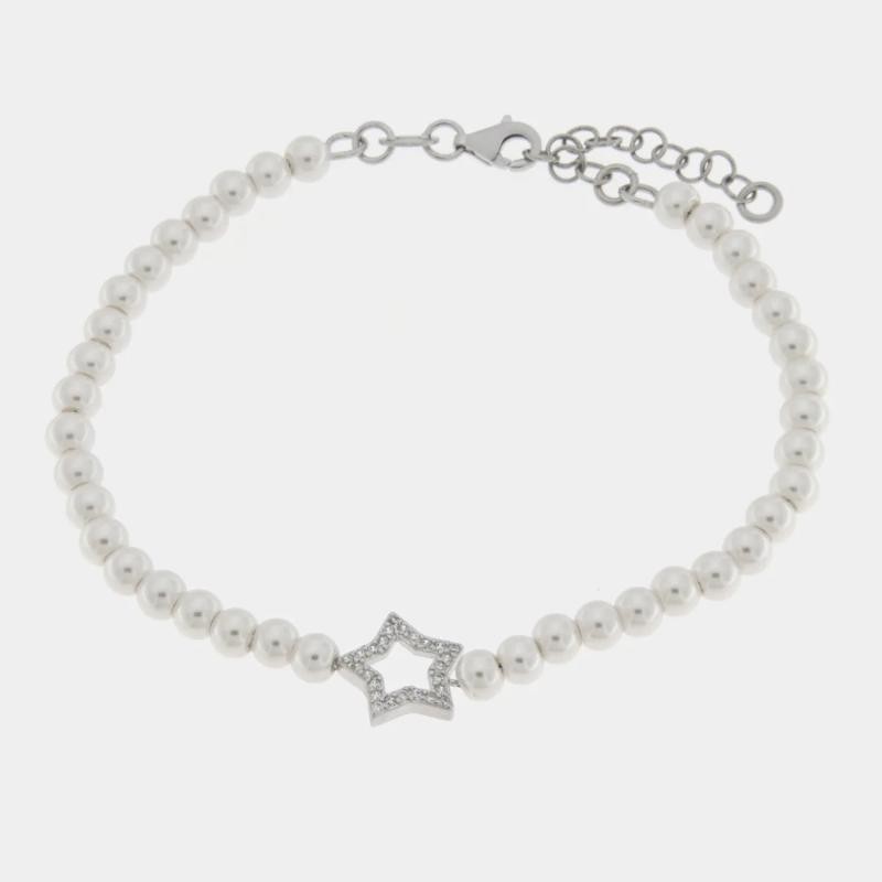 Bracciale in Argento 1702381 con perle di acqua dolce e stella