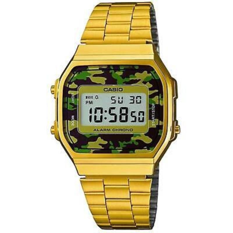 Orologio Digitale Casio Sportivo A168WEGC-3DF Oro-Mimetico