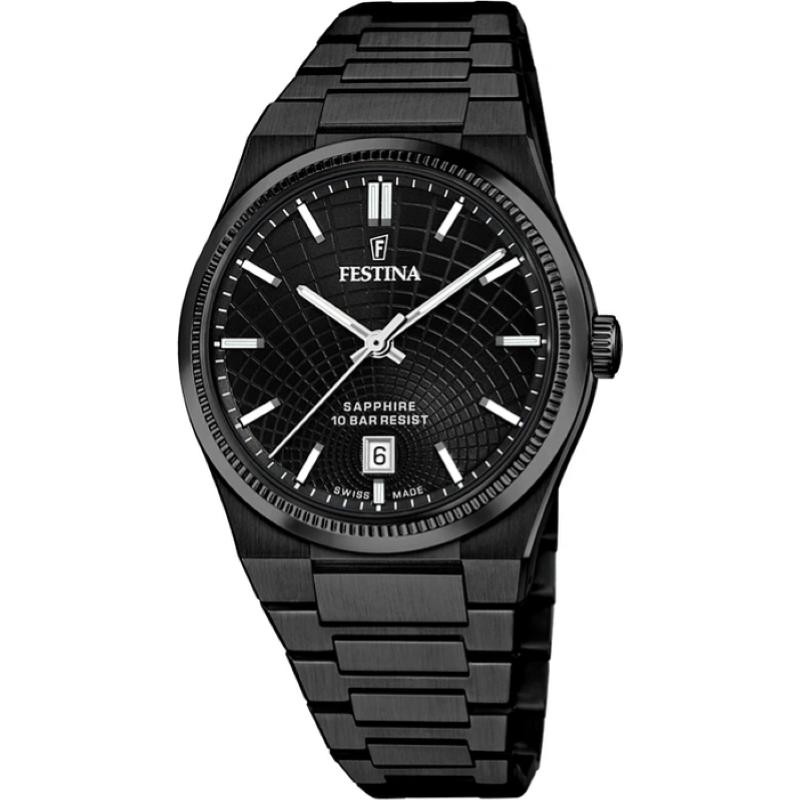 Orologio da uomo festina swiss made rivè F20080/1 nero