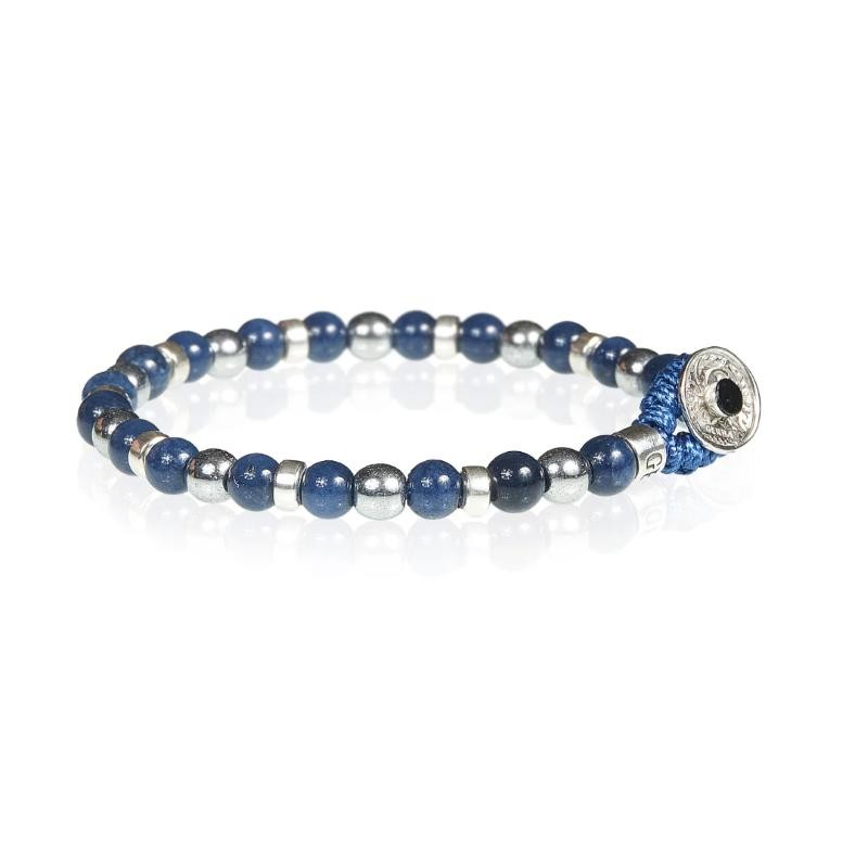 Bracciale Unisex GERBA 137 Pietre Naturali con Bottone Argento 925