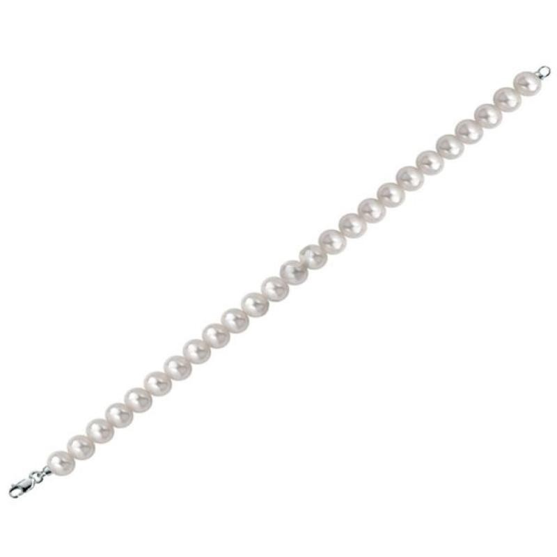 Bracciale Donna KIOTO BR5.5-6 con Perle e chiusura Oro Bianco 18kt
