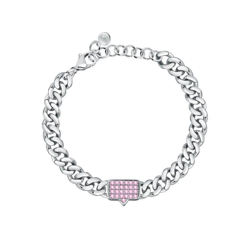 Bracciale Donna CHIARA FERRAGNI J19AUW16 Grumetta in Acciaio con Zirconi