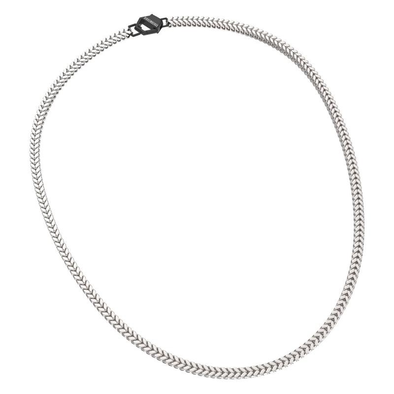 Collana Unisex BIKKEMBERGS SKIN03WB in Acciaio Bicolore con Diamante 0.01 ct