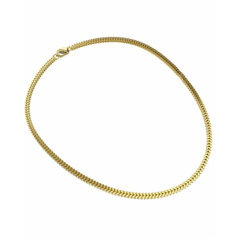 Collana Unisex BIKKEMBERGS SKIN03GG in Acciaio PVD Oro con Diamante 0.01 ct