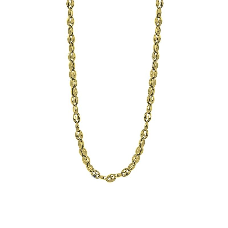 Collana Unisex BIKKEMBERGS SKIN06GG in Acciaio PVD Oro con Diamante 0.01 ct