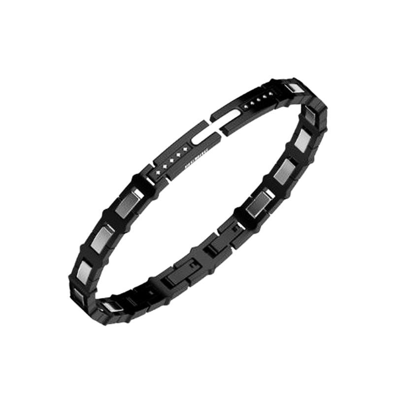 Bracciale Unisex BIKKEMBERGS CLAB15BW in Acciaio PVD con Diamanti 0.10 ct