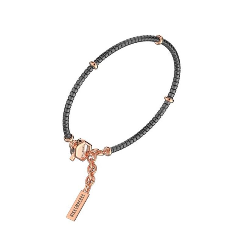 Bracciale Unisex BIKKEMBERGS ECHB06 in Acciaio PVD Rosato con Diamante 0.01 ct