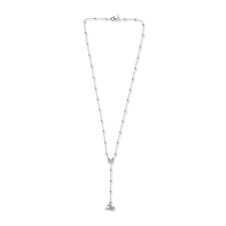 Collana Donna Colomba Jack&Co Jcn0212 Argento 925 Con Chiusura Moschettone Logata