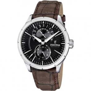 Orologio Uomo Multifunzione FESTINA F16573/4 Cinturino Pelle con Datario