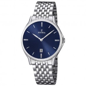 Orologio Unisex Solo Tempo FESTINA F16744/3 Acciaio in Acciaio con Datario