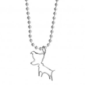 Collana Donna Jack & Co Jcn0127 Pendente Cane In Argento 925