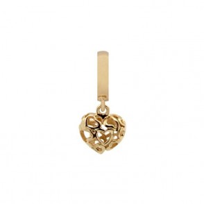 Charm Bracciale Christina In Argento 925 Oro Con Cuore Traforato- 610-G25