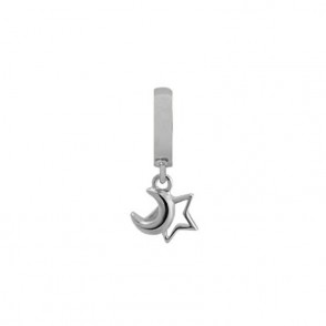 Charm Bracciale Christina In Argento 925 Con Luna E Stella - 610-S54