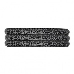 Bracciale 3 Giri Donna Christina Watch In Pelle Colore Nero - 601-70 Stoneblack