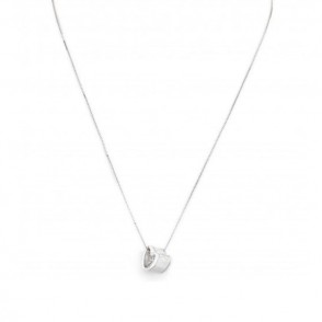 Collana Amen Love Pcub In Argento 925 Colore Argento Con Charm Cuore E Chiusura Moschettone