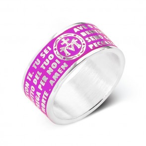 Anello Amen Ams10 Ave Maria Colore Fucsia 22