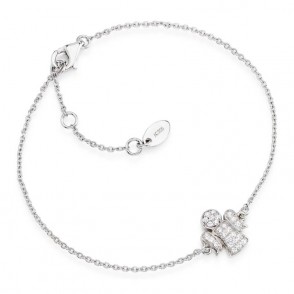 Bracciale Donna Catenina Amen In Argento 925 Con Angelo Zirconato - Bra