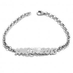 Bracciale In Argento 925 Personalizzato Le Date