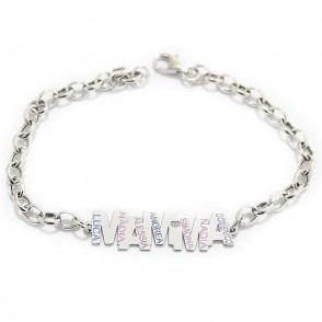 Bracciale In Argento 925 Personalizzato Mamma Colors