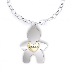 Collana In Argento 925 Personalizzata Babygold Love Bimbo